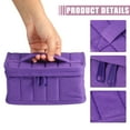thumbnail image 4 of Unique Bargains 1 Pcs Nail Polish Bag Nail Polish Carrying Case Holds 17 Bottles Nail Art Set Organizer Purple, 4 of 7