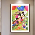 thumbnail image 4 of Cuadros Decorativos Serie de dibujos animados 5D Mickey Mouse y Donald Duck diamante redondo Likrtyny embutido en tela, 4 of 9
