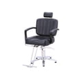 thumbnail image 3 of Silla Reclinable Barbero VANLIG Altura Ajustable Color Negro Base Estrella Fija Respaldo Mediano Cuadrado, 3 of 4