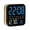 Style:Black shell blue, variant on Electric Bedside Desk Clock Digital Alarm Clock with Time Date for Bedroom