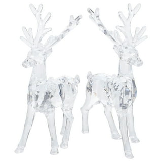 Crystal Deer Figurines Desk Ornament – DormVibes