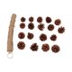thumbnail image 3 of Juguete de cono de pino para pájaros, juguete para morder, jaula de pájaros de madera, juguete colgante, juguete para moler pico de loros, diseño exquisito, 3 of 8