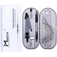 thumbnail image 2 of Geometry Kit Set 8 Pieces Student Supplies With Shatterproof Storage Box,includes Rulers,protractor, 2 of 5