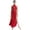 Red, variant on Womens Lyrical Dance Dress Halter Strappy Back Rhinestones Split Dress for Stage Performance Black S
