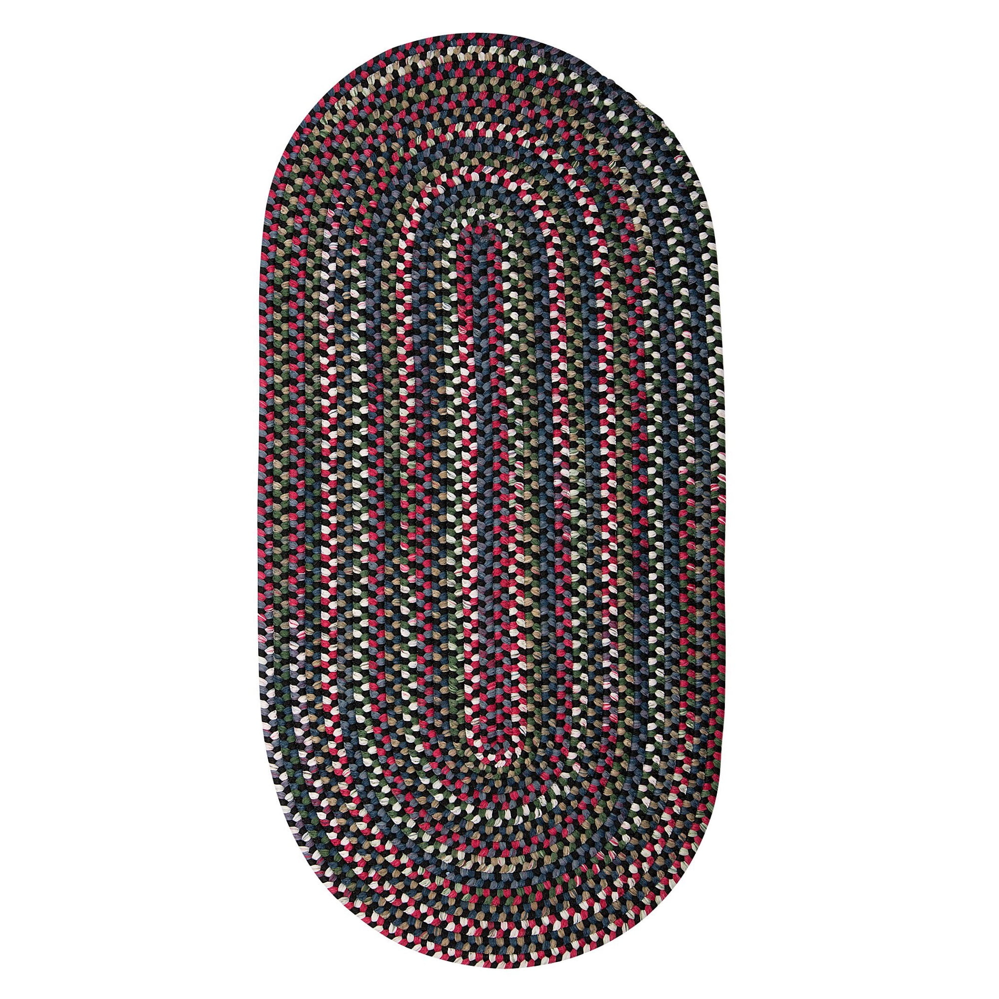 2' x 5' Rustic Oval Handmade Braided Area Throw Rug Runner Walmart