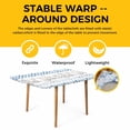 thumbnail image 4 of Blue Plaid Farmhouse Table Cloths for 5 Foot Rectangle Tables, Watercolor Cute Country Pigs Checkered Patio Waterproof Elastic Fitted Tablecloths, Washable Rectangular Table Cover for Camping, 4 of 8