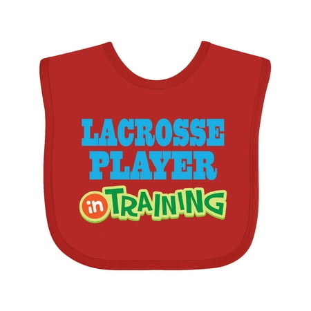 

Inktastic Lacrosse Player in Training Gift Baby Boy or Baby Girl Bib