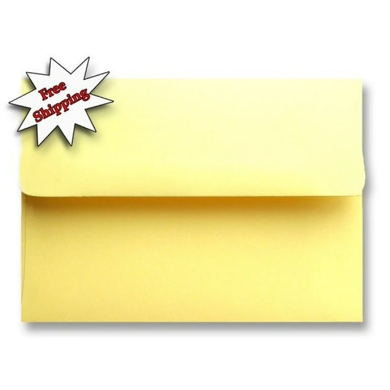 Canary Yellow Pastel 100 Boxed A7 Envelopes for 5 x 7 Invitations Announcements Communions from The Envelope Gallery