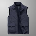 thumbnail image 2 of Mens Thin Workwear Solid Color Vest Sleeveless Jacket Tank Tops, 2 of 6