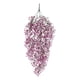 thumbnail image 2 of Colgante de pared de flor de loto rojo artificial de rattan, planta verde simulada, 2 of 8