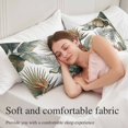 thumbnail image 5 of Green Palm Leaves Body Pillow Cover 20 x 54 Inch Decorative Pillow Cover Seaside Summer Botanical Tropical Lumbar Pillowcase Seasonal Rectangle Cushion Case for Couch Sofa Bed Living Room, 5 of 9