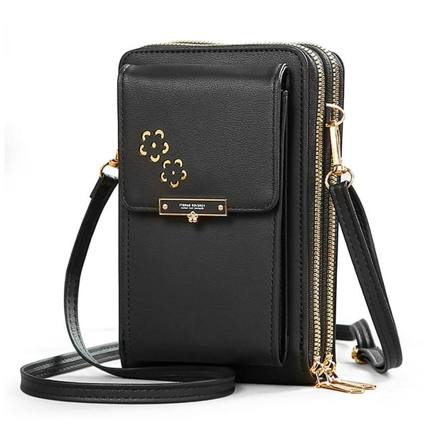 Crossbody Cell Phone Purse for Women, TSV PU Leather Cellphone Shoulder