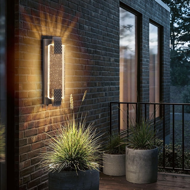 Lámpara de pared exterior Camuucci Dusk to Dawn LED 40 cm