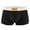 Black, variant on Men's Undergarments A Line Solid Color Lancing Comfortable And Lightweight Shorts With A Square Toe For Daily Wear Brown XL