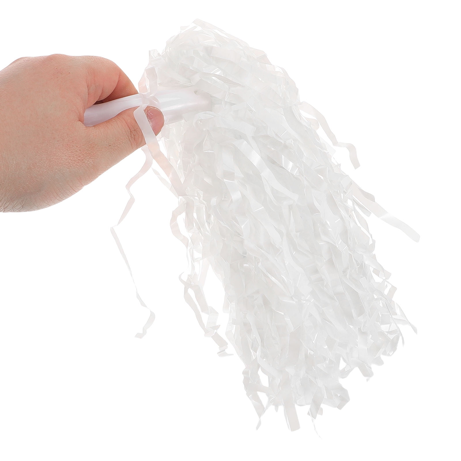 GOOHOCHY 12pcs Metallic Cheerleading Pom Poms for Dance Teams, Sports Events, and Cheerleaders with Flower Design
