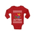 thumbnail image 1 of Awkward Styles Ugly Christmas Baby Outfit Bodysuit Xmas Autism Baby Romper, 1 of 4