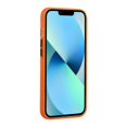thumbnail image 3 of Funda de TPU a prueba de golpes con diseño de ranura para tarjetas para iPhone 13, color naranja, 3 of 5