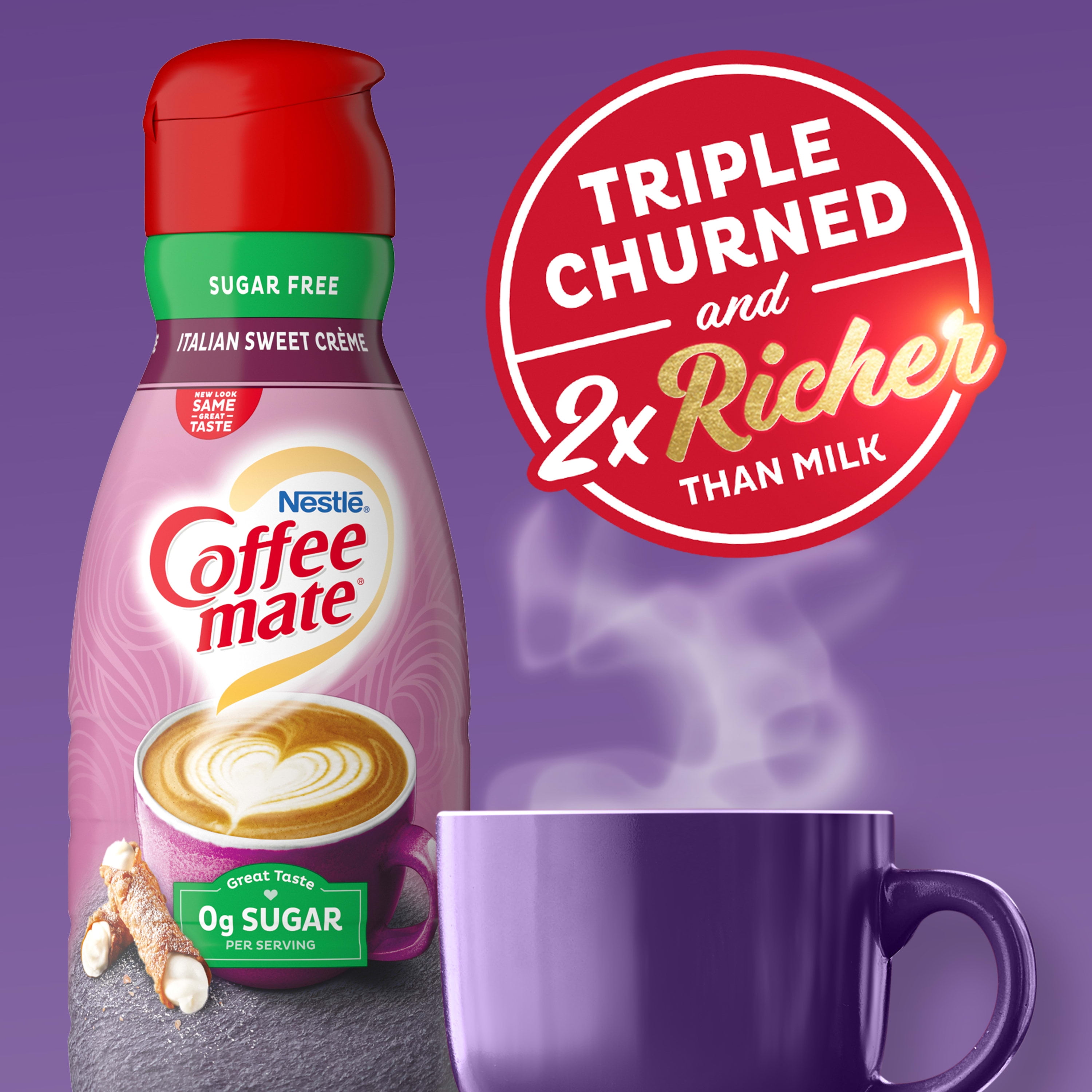 Keto Italian Sweet Cream Coffee Creamer / Splenda Sugar Free Low