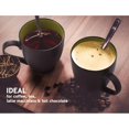 thumbnail image 2 of MIAMIO - 6 x 350 ml Stoneware Coffee Mug/Cup Set - Le Papillon Collection (Black-Green), 2 of 7