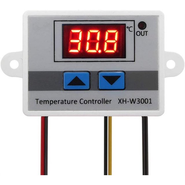 Módulo controlador de temperatura Led Digital de 220V, interruptor de termostato XH-W3001 con sonda impermeable, termostato de calefacción programable