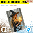thumbnail image 6 of 1pc Metal Wall Sign, 8x12 Inches, Mystical Blonde Witch with Glowing Magic Orb Decorative Art, Ideal for Halloween, Fantasy Room, Boho Decor, Home, Cafe, Bar, 6 of 7
