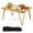 Brown, variant on GVN Picnic Tables for Backyard,Folding Camping Table Picnic Table with Storage Bag and Waterproof Desktop-Brown
