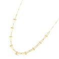 thumbnail image 2 of JewelStop 14K Yellow Gold Diamond Cut/Textured Finish Jax Bead Chain Necklace with Lobster Clasp - 18", 2 of 6