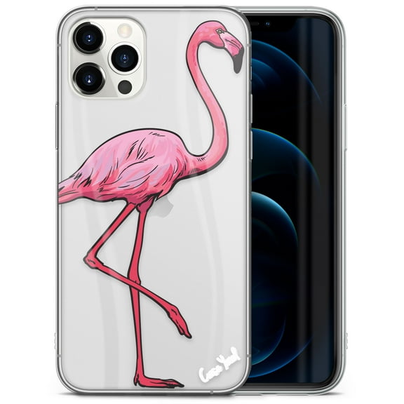 Case Yard iPhone-11-Pro Case Clear Soft & Flexible TPU Ultra Low Profile Slim Fit Thin Shockproof Transparent Bumper Protective Cover Drop Protective Cell Phone Cases (Classic Flamingo)