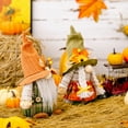 thumbnail image 6 of 1 Pack Fall Gnomes, Plush Thankgiving Autumn Decorations Harvest Gift Handmade Elf Dwarf Figurines with Pumpkin Maple Leaves Sunflower for Home Kitchen Farmhouse Tiered Tray Holiday Festival Party, 6 of 8