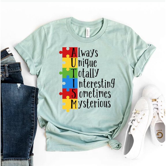 Autism T-shirt Kindness Shirt Awareness Tshirt Autistic Mom Shirts Women's Disability Top Teacher Gift Special Ed Tee