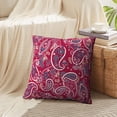 thumbnail image 4 of LALILO Throw Pillow Covers Traditional Asian Paisley Boho Vintage Cushion Cover 18" x 18", 2 Pack, 4 of 6