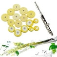 thumbnail image 1 of Almohadilla para flauta 16 unids/set de almohadillas para flautas piezas de instrumentos musicales amarillas duraderas de fieltro profesional FLhrweasw Nuevo, 1 of 5