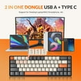 thumbnail image 2 of K68 60% Wireless Mechanical Keyboard, Bluetooth 5.0/2.4GHz 68 Keys Hot Swappable Red Switch for PC, 2 of 9