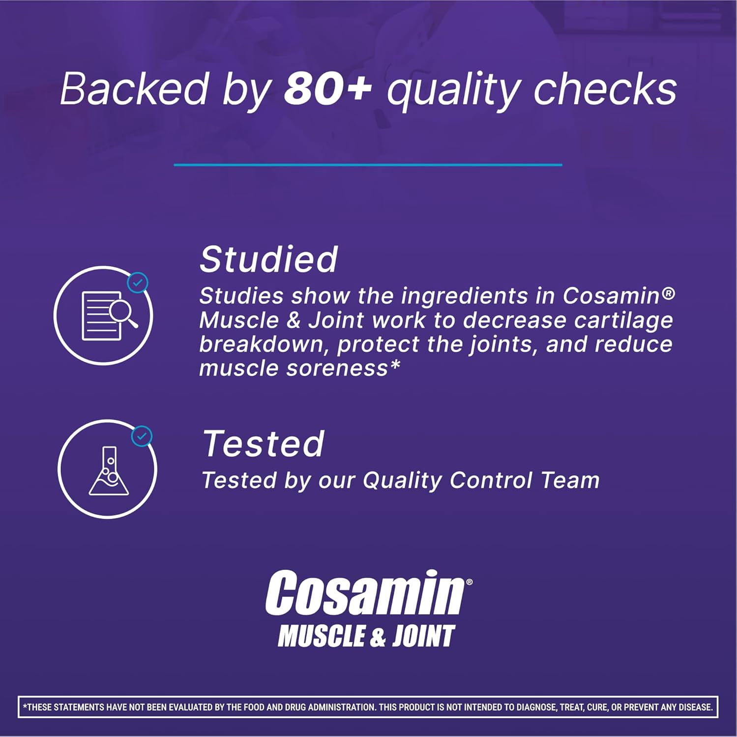 Nutramax Cosamin Muscle & Joint for Men & Women, 74 Capsules