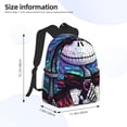 thumbnail image 2 of Goofa The Nightmare Before Christmas Pattern Casual Backpack – School Backpack Lightweight & Ergonomic Design, Water-Resistant, Spacious & Comfortable, Travel, 2 of 6