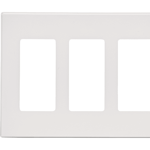Leviton 3-Gang Wallplate — Decora® Rocker-Style Design in White — UL Listed for US Residential Electrical Code Compliance, Drop-in NEC-Standard Wiring