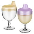 thumbnail image 1 of 2 vasos de agua para bebés y niños pequeños con patas altas, antiderrames, ideales para aprender a beber., 1 of 7