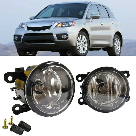Fits For Acura RDX 2010-2015 Clear Pair Bumper Fog Light Lamp OE Replacement