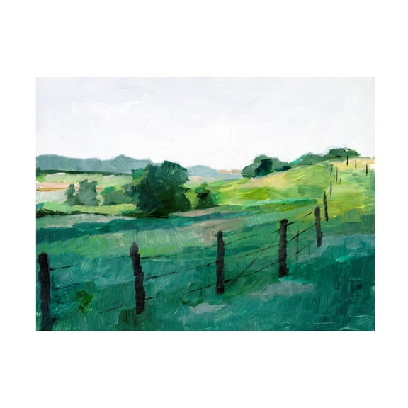 Ethan Harper 'Fence Line I' Canvas Art
