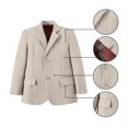 thumbnail image 6 of ETHAN Champagne Tux Suit for Boys Communion Suits Boys Formal Outfit Elegant Dress Boys Suits Size 10, 6 of 8