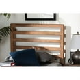 thumbnail image 2 of Baxton Studio Akemi Modern and Contemporary Ash Walnut Finished Wood Twin Size Headboard, 2 of 5