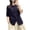 Dark Blue, variant on XuJwPNcy Button Down Shirts for Women Half Sleeve Collared Tops Trendy Casual Summer Tee Clothes Breathable Comfy Outfits