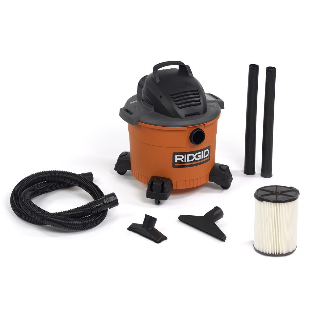 Ridgid Vacuum Cleaner 9 Gal 4 25 Peak Hp Wet Dry Vac Workshop Compact Wd0970 Walmart Com Walmart Com