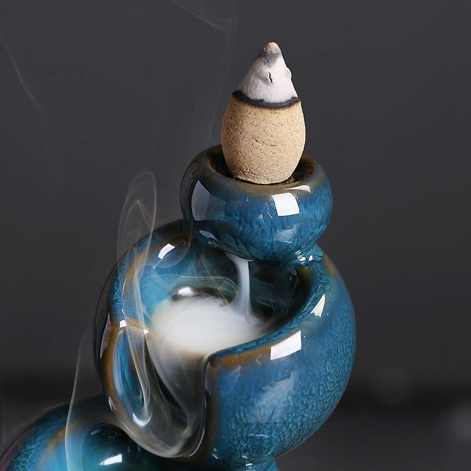 Waterfall Incense Cone Holder, Ceramic Backflow Incense Burner, Incense Burner Stand, Aromatherapy Decor Home Decor