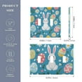 thumbnail image 2 of Yayeee Toggle Light Switch Wall Plate 3-Gang 6.37"x4.48" Decorative Outlet Cover, Blue Easter Bunny, 2 of 7