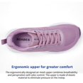 thumbnail image 4 of Zapatillas ROABES con puntera ancha para mujer, color morado, 4 of 9