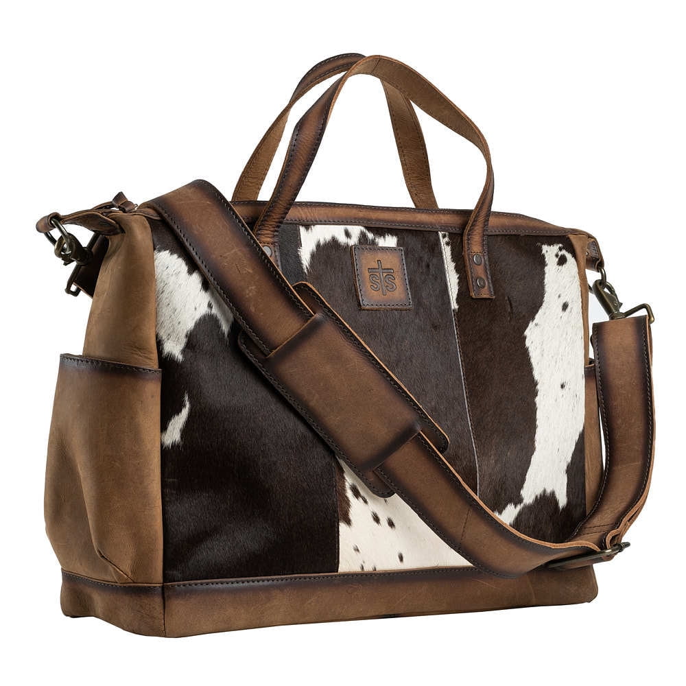 cowhide diaper backpack