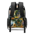 thumbnail image 2 of Sikiie Cozy Cottage Lakeside Sunset Clear Backpack, Transparent Bookbag for School for Women Men, Capacity Clear Bag for College, Travel, 2 of 7
