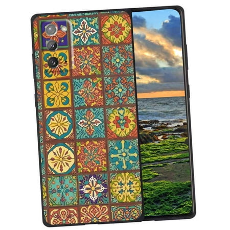 Mexican-Tile-Bohemian-2 Phone Case, Degined for Samsung Galaxy Note 20 5G Case Men Women, Flexible Silicone Shockproof Case for Samsung Galaxy Note 20 5G