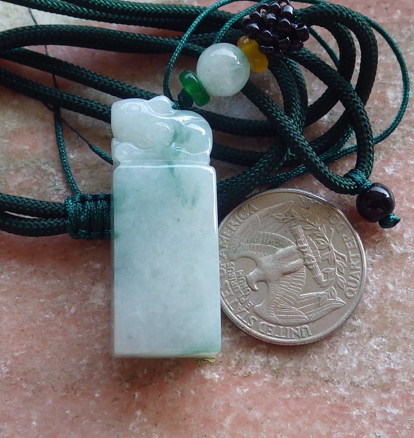 タマ様 Certified Green Burma 100% Natural A Jade jadeite Pendant